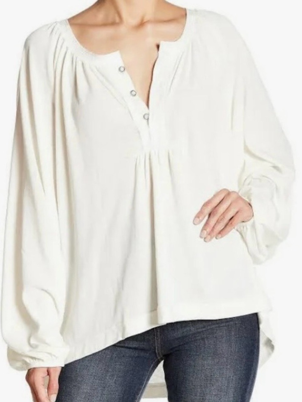 We The Free Acadia Henley Top NEW